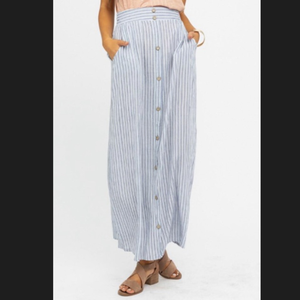 NEW WITH TAGS! Women’s Bohme striped maxi skirt